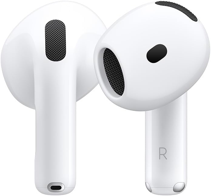 Audífonos inalámbricos AirPods 4 de Apple | Hasta 30 Horas de batería (SIN CANCELACIÓN DE RUIDO)