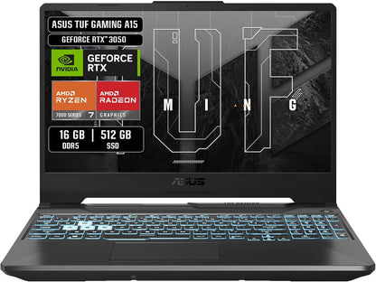 ASUS Laptop TUF Gaming A15 | AMD Ryzen 7 7445HS | NVIDIA GeForce RTX 3050 | 16GB - 512 SSD