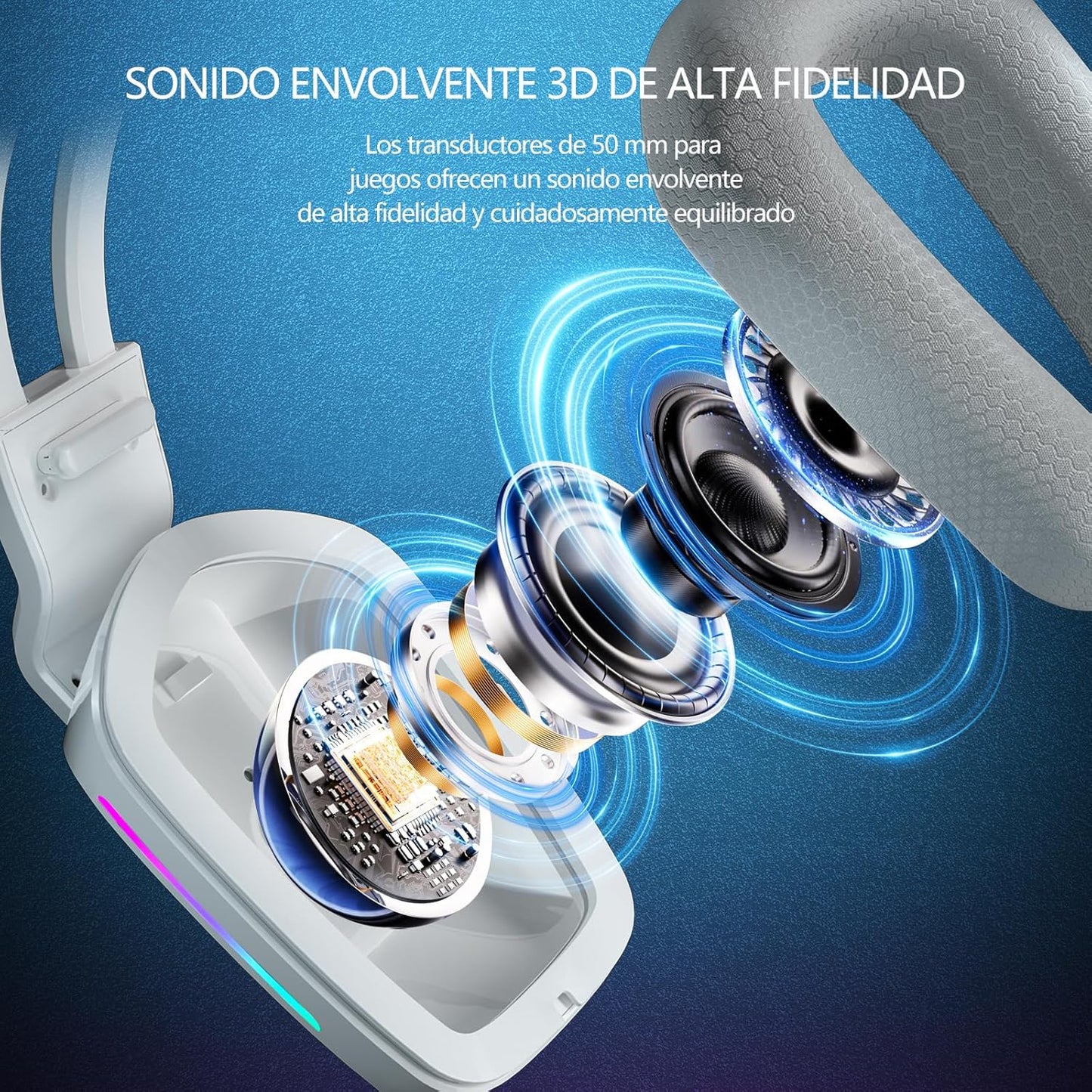 Audifonos Gamer de Diadema con Micronofono, 3.5mm Audio Jack